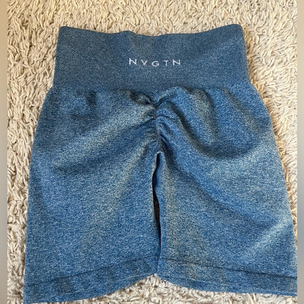 NVGTN Heather Blue Athletic Shorts
